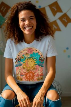 Camiseta Psychedelic Sky
